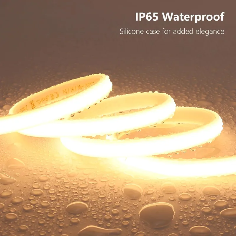 Светодиодная лента FCOB-3000K 220 В-120D с драйвером, длина для резки 20 см.